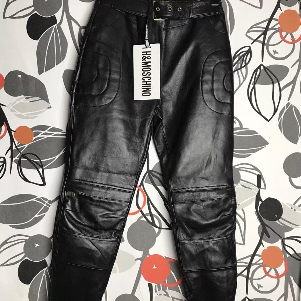 Hm moschino outlet leather pants