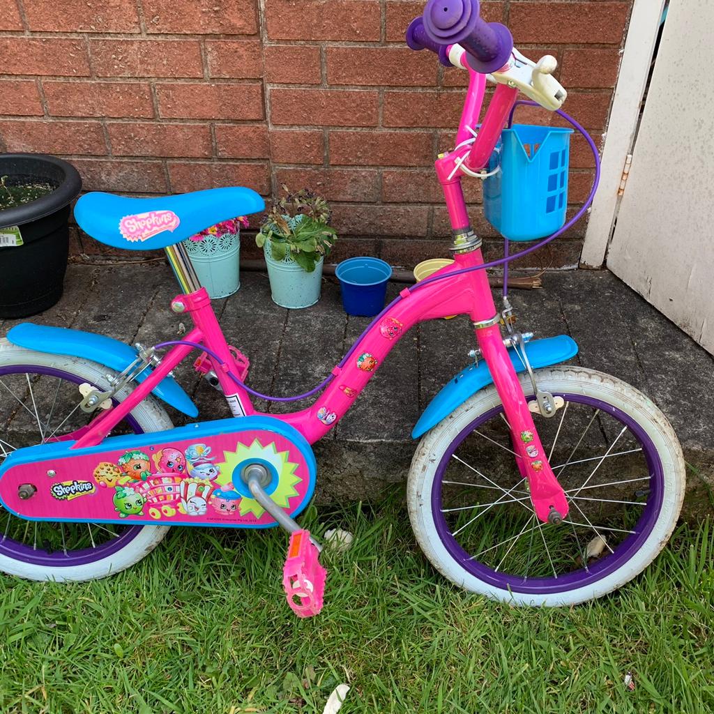 Girls shopkins 16 inch bike in M19 Manchester for 25.00 for sale