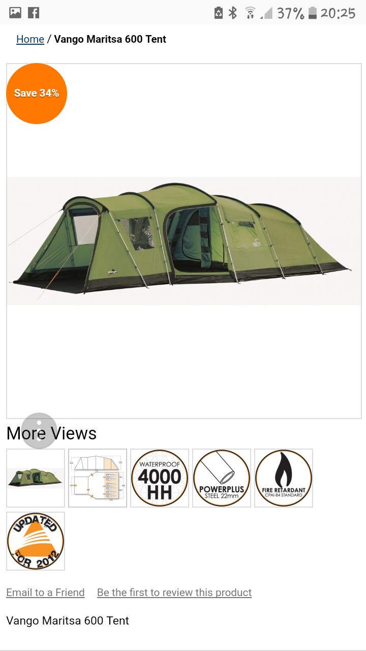 Vango maritsa outlet 600