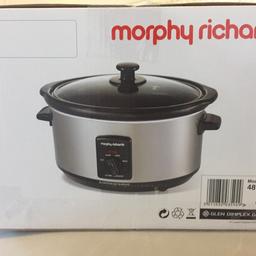 Murphy Richards slow cooker
Box not opened
Unwanted gift
Already have two