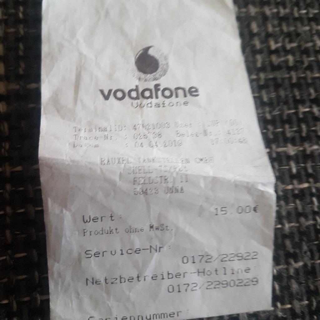 Vodafone D2 Aufladenummer in 59425 Unna für 10,00 € zum Verkauf | Shpock DE