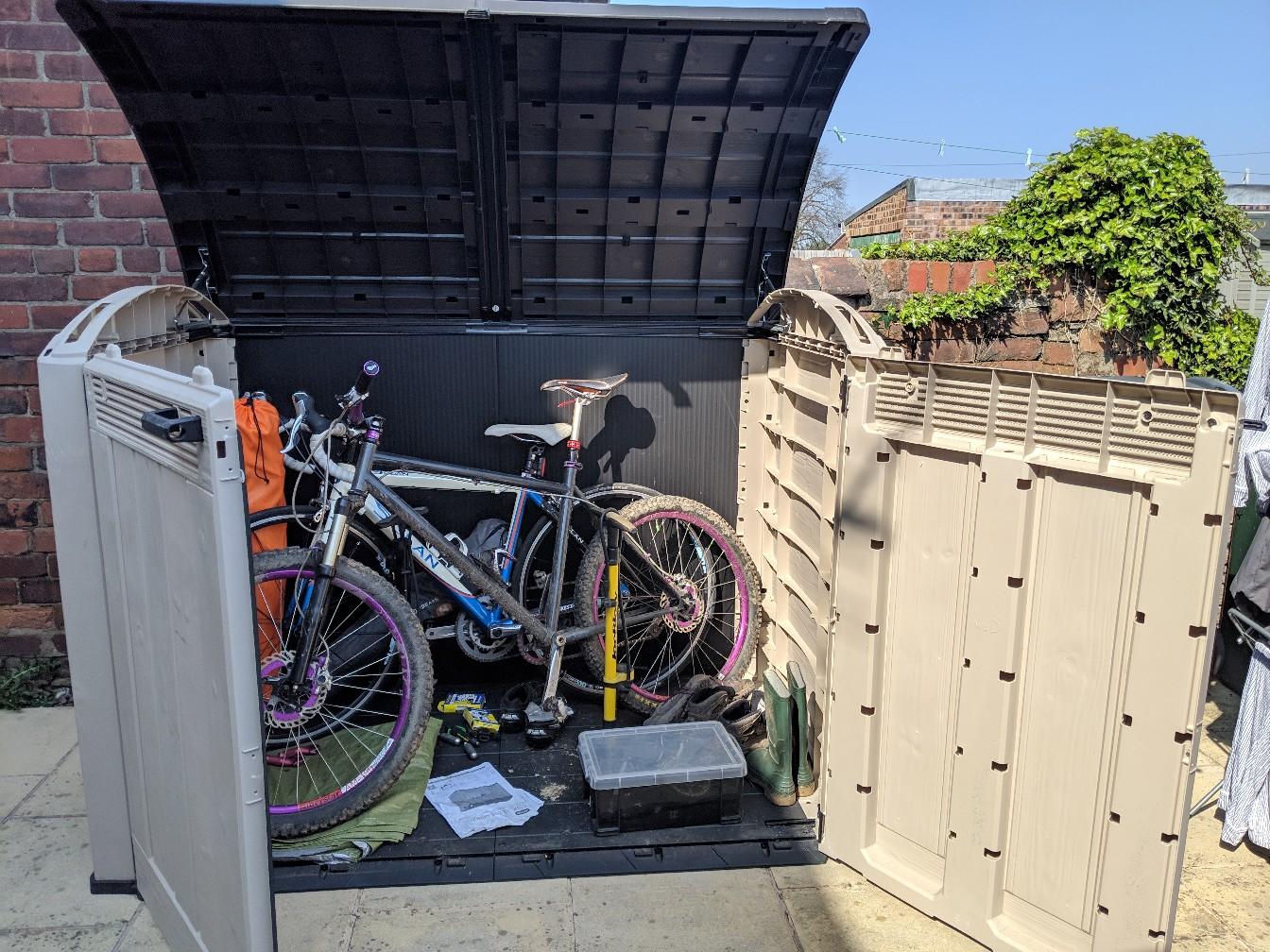 keter 2000l bike storage