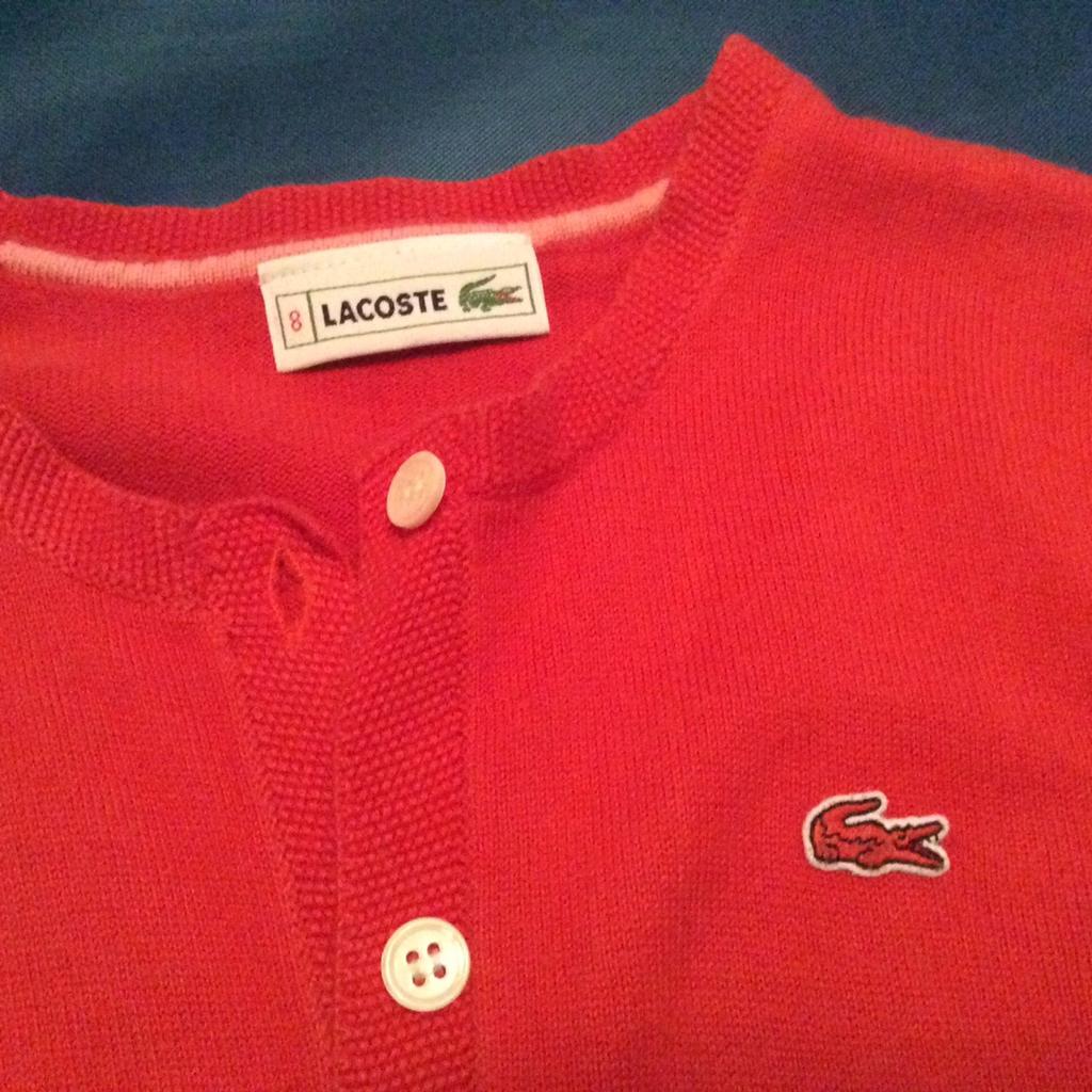 Lacoste on sale red cardigan