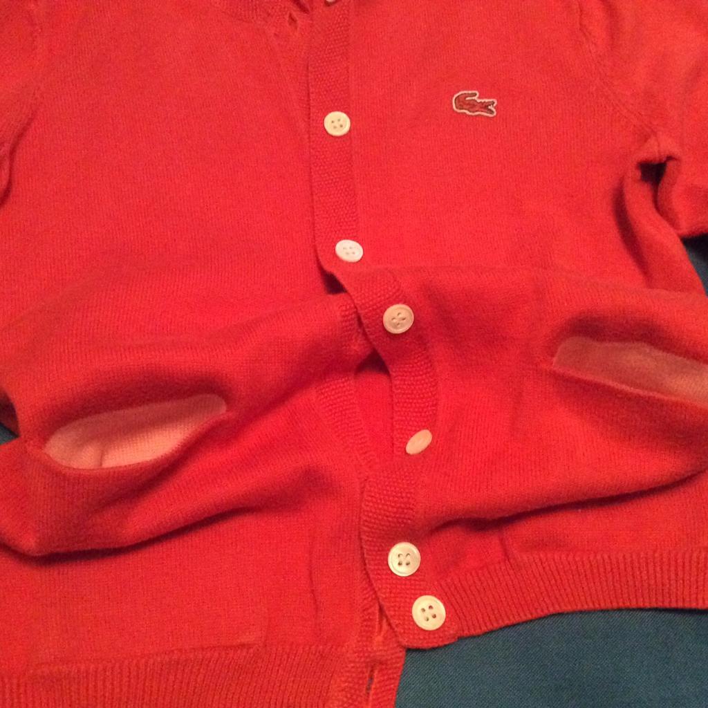 Lacoste red clearance cardigan