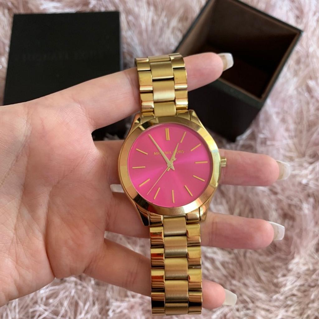 Michael kors sale uhr gold pink