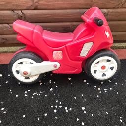 Step 2 Motorcycle Ride-on
Age 3+ years
Used condition
Collection Stanground Peterborough PE2 - cash only please