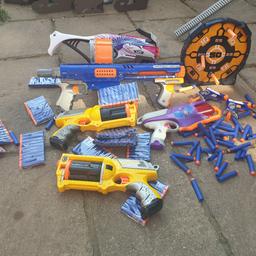 7 nerf gun bundle and lots of bullets