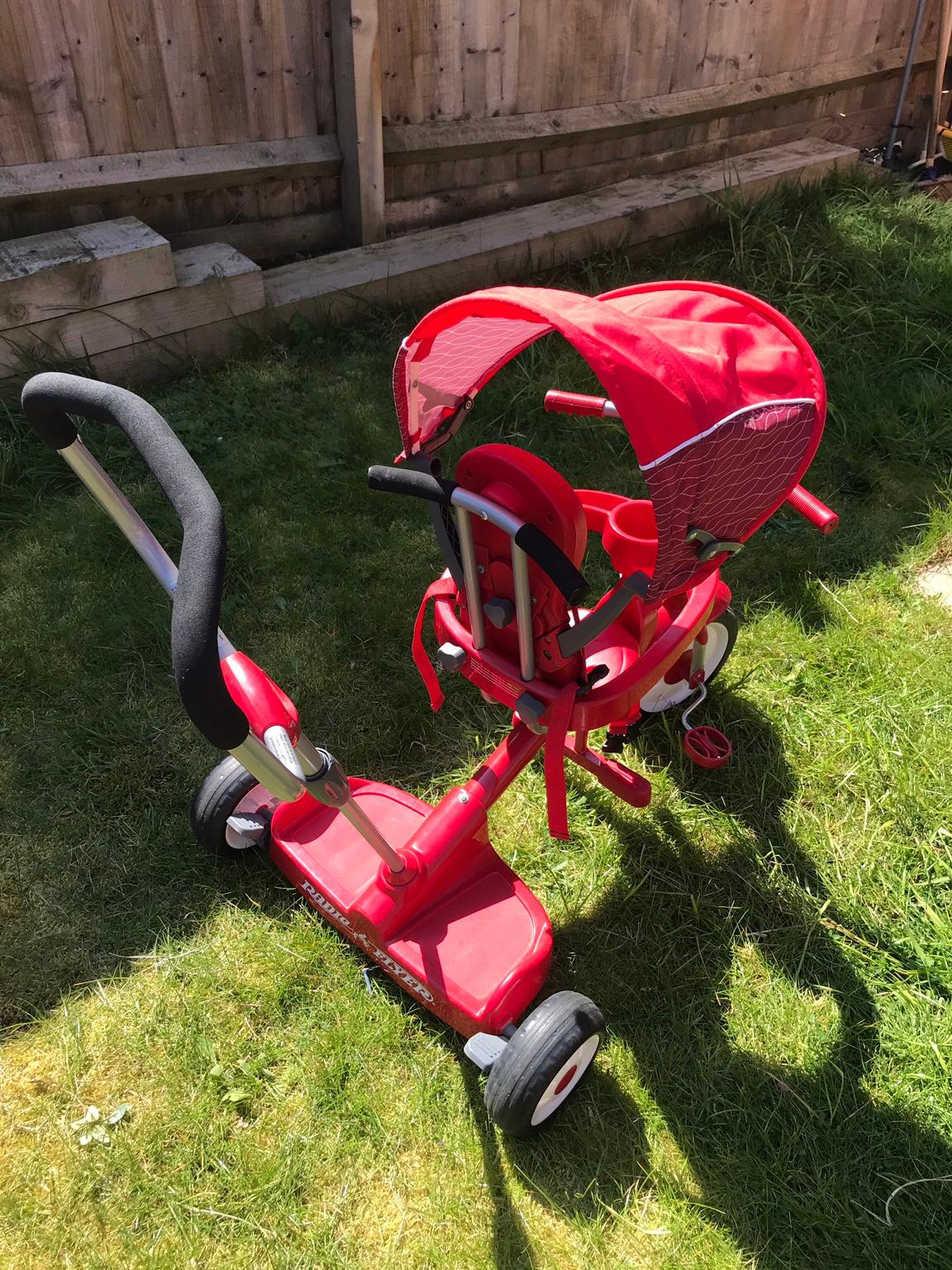 Child trike with board and parent handle in Harborough for £15.00 for