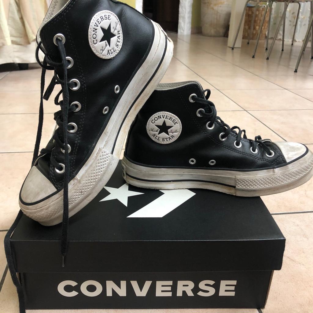 All star converse nere pelle deals