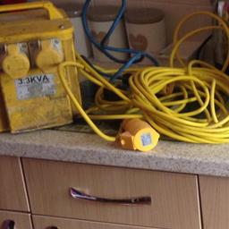 transformer with extension  lead. good condition