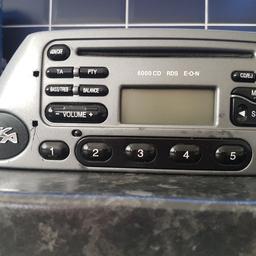 For Sale Ford Ka CD player ,Radio model is 66000 CD Rds Works perfectly Bargain Only £10 phone 07737711417