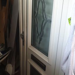 upvc door with frame needs new lock 
size width 885mm x height 2020mm over frame work 
collect blackburn