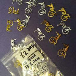 36 DAD word holographic die cuts
18 silver
18 gold
see my other items
I will post
2 sets available 
