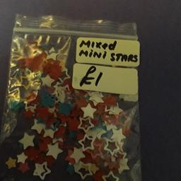 loads of mini star card die cuts
for crafting or table scatters
see my other items