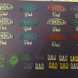 mix fathers day die cuts