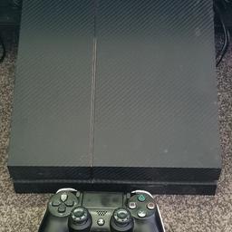 ps4 500 gig plus 1tb external hdd one controller and games