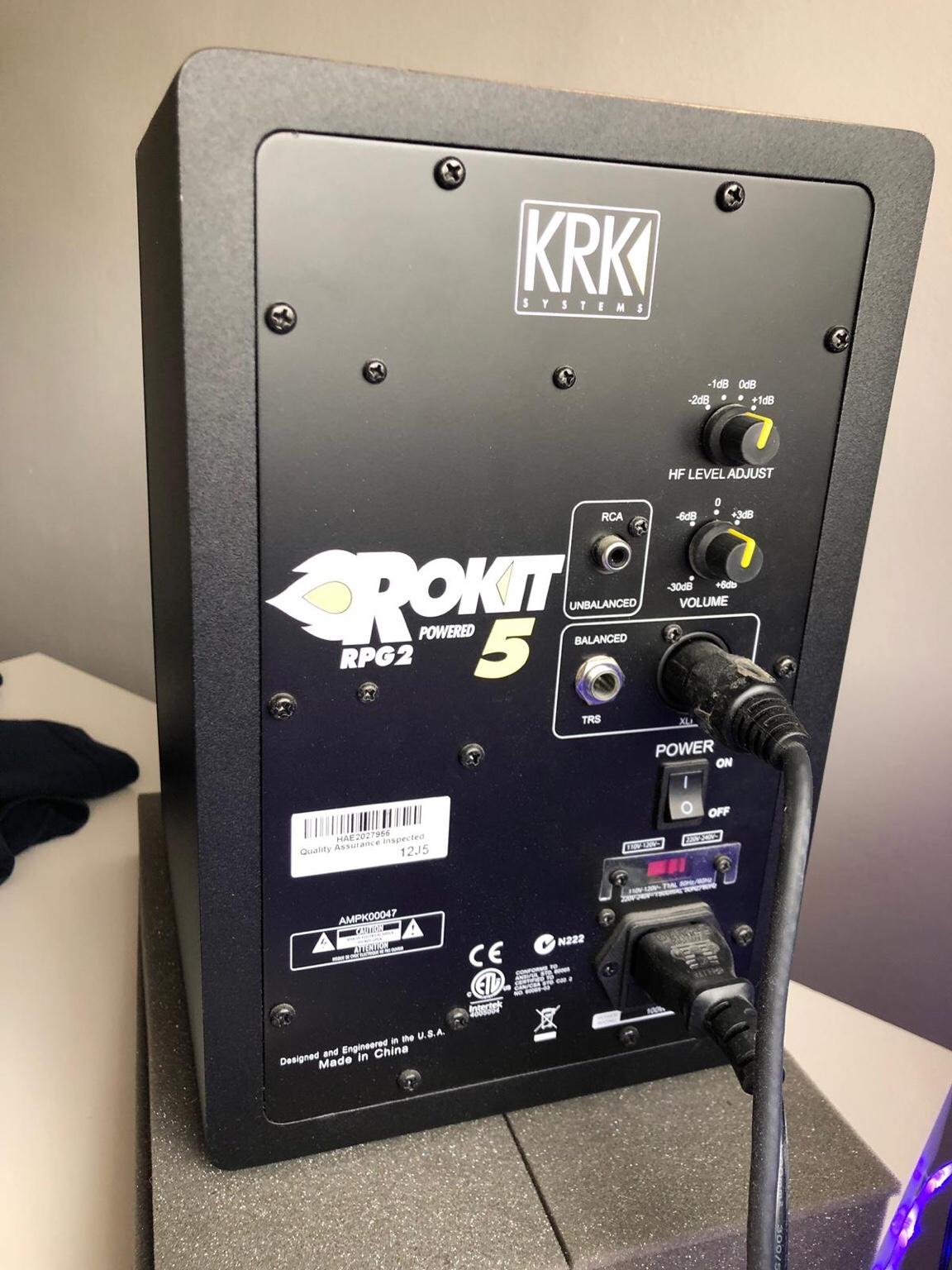 X2 KRK Rokit RP5 G2 powered monitor speakers in KT16 Runnymede für 100 ...