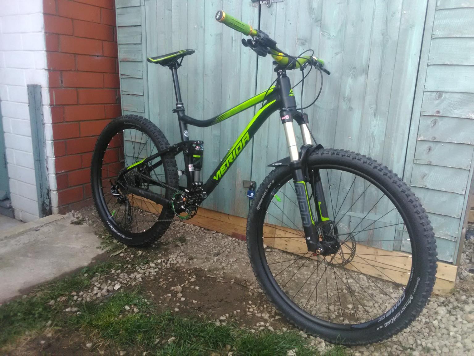 merida full suspension mountain bike