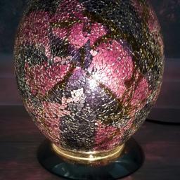 Mosaic Glass Egg lamp 
stunning light... 
selling as dont go with deco 

pick up moreton