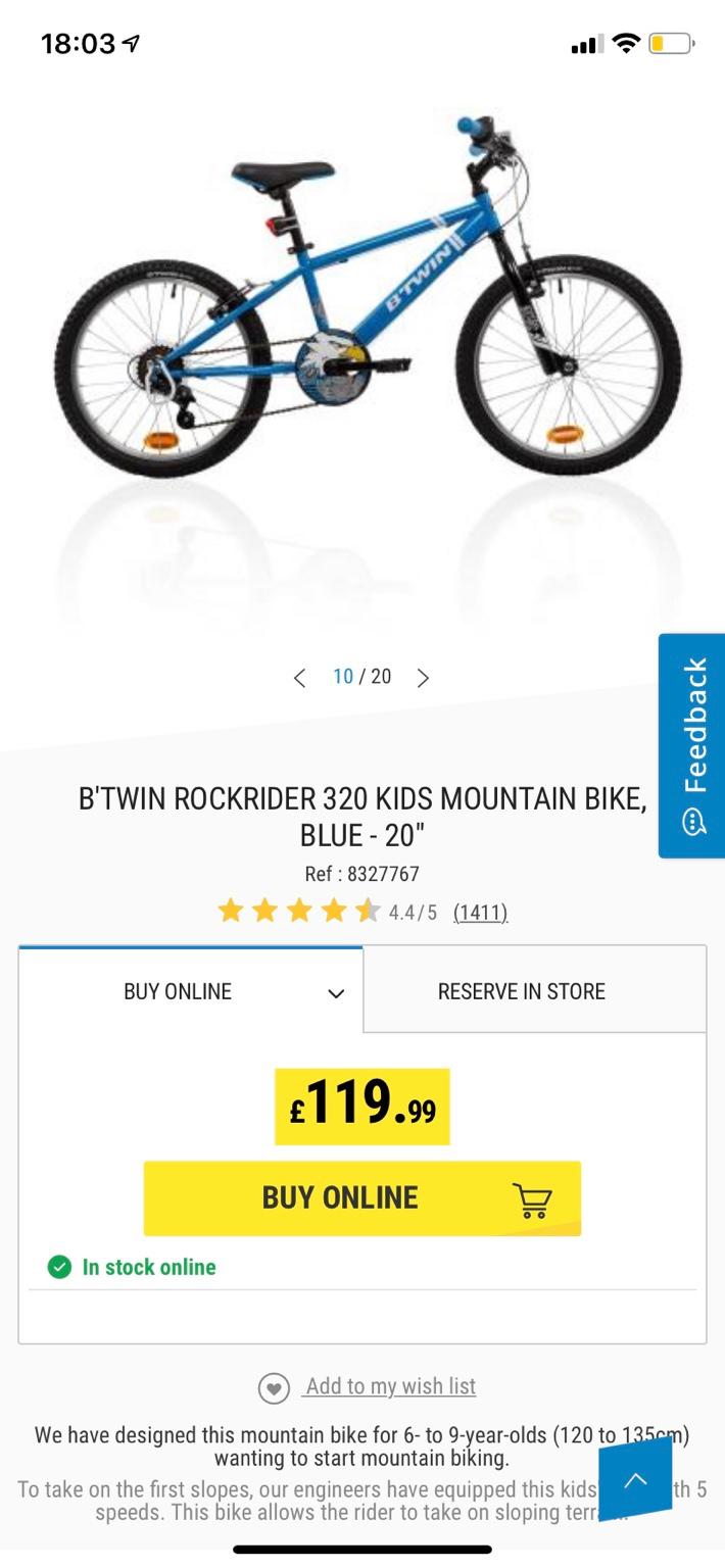 Btwin rockrider hot sale 320