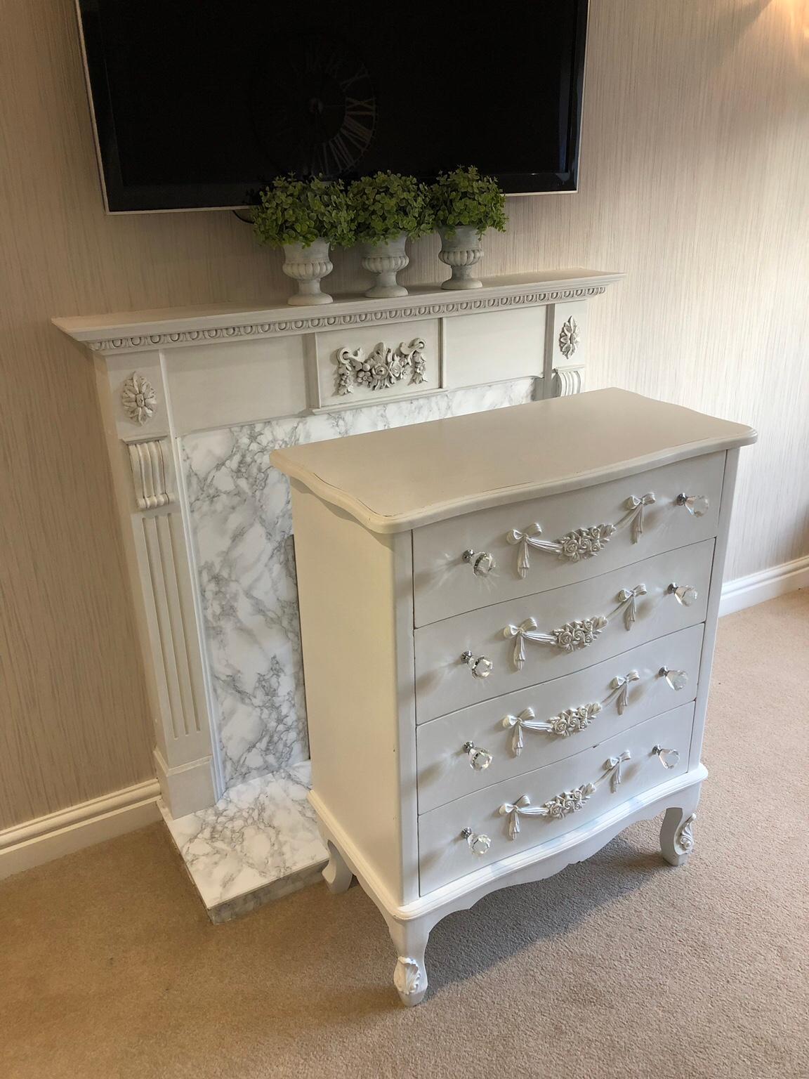 Dunelm white Toulouse 4 drawer in South Staffordshire for £85.00 for sale Shpock