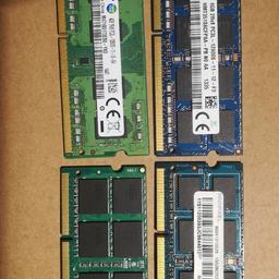 4GB pc3l 12800S Samsung Hynix Elpida
And one 8GB Goodram no sticker
All is Used but in good condition. 15 ich
8 GB 25 £ i can swap for pc ddr3 ram.