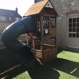 Children’s Play House complete with Tube Slide and other accessories.
Partly Disassembled for transportation.
Can Deliver depending on distance.
Excellent Condition.