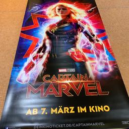 Verkaufe hier ein Kinoplakat/Wallpaper des Filmes „Captain Marvel“ zum aufhängen. Das Plakat ist Neu und wurde nie aufgehängt!
Mit Hängelasche oben, bedruckt auf Kunststoff.
Dies ist KEINE Nachproduktion/Nachdruck sondern ein Original aus einem Kino.

Größe ungefähr 110x220cm.

Versand möglich.