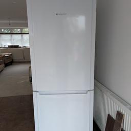 Immaculate Hotpoint Fridge Freezer only 8 months old and been in storage for 6 months. Full working order no defects at all, it's in showroom condition. It on sale at £499 in Currys and AO, upto £650 elsewhere. This is a big fridge freezer not standard. 700mm wide , 715 deep, 1955 high. It takes a lot of stuff ideal for family life. It's capacity is more than most American style fridge freezers 148 litres of freezer space and 302 litres of fridge. £225 or near offer