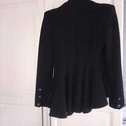 Black peplum blazer worn twice 
Size s 
Fits 8-10