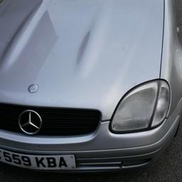 2.3 Mercedes SLK Kompressor 
Car is in good condition inside and out for age fully working roof with no faults
Leather seats 
E/Windows 
Ac
Fsh
106563 Mileage 

Asking 1000 onvo

Local collection Derby 
No time waster or tyre kickers please