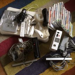 lots of games
wii fir board.( also got guitar hero stuff for it)
see pic or ring 07881887800