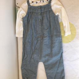 Brand new, with tags. 6-9 months baby 2 piece dungaree set from Marks and Spencer. Pet and smoke free home. Collection B97 or can post for a fee
