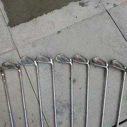 In really good used condition. Irons include S, P, 3,4,5,6,7,8 & 9.