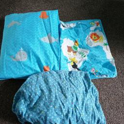 toddler cot bedding reversable and fitted sheet