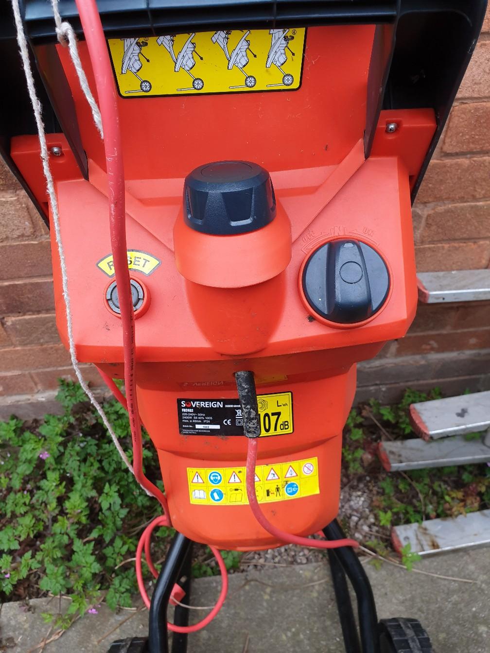 Sovereign garden shredder spares or repairs in B43 Walsall for £5.00