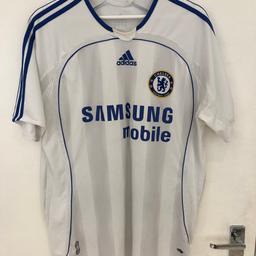 * Chelsea Away Shirt (2004/05) 
* Size L 
* Pristine Condition (9/10) 
* Call/Text 07453888671
* No silly offers/Time wasters pls 
* Pet & Smoke free house 
* Check out my other items