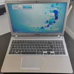 restored back to manufacturers conditions, works great and in really good condition, but there is a slight small crack on the upper right corner, it does not effect the screen in anyway.
check pictures please.

Laptop Spec:
Intel core i5-3230m dual core
15.6hd screen
Microsoft 8 64bit
8Gb HDD
1tb harddrive
3usb ports
1hdmi port
VGA port
headphone jack
Ethernet port
Np470r5e - xo2uk

£140