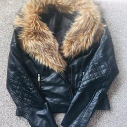 Leather jacket size 12. Collection only from B37.  Chelmsley Wood.