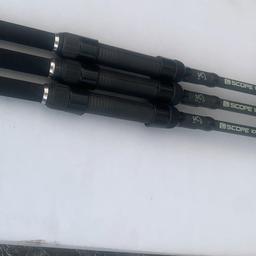 3 x MK2 Nash scope 10ft 2.75 test curve. Amazing little rods and they’re in excellent condition having seen the bank a couple of times. They come with 2 original rod bags. The 3rd has been lost but has been replaced with another Nash scope rod bag. Happy to send more pics if needed.
£300 ONO