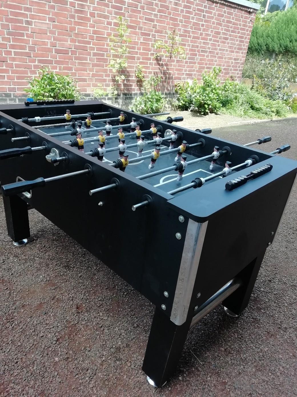 Kickertisch Tischkicker Grau - Safety Teleskopversion Für Kinderzimmer