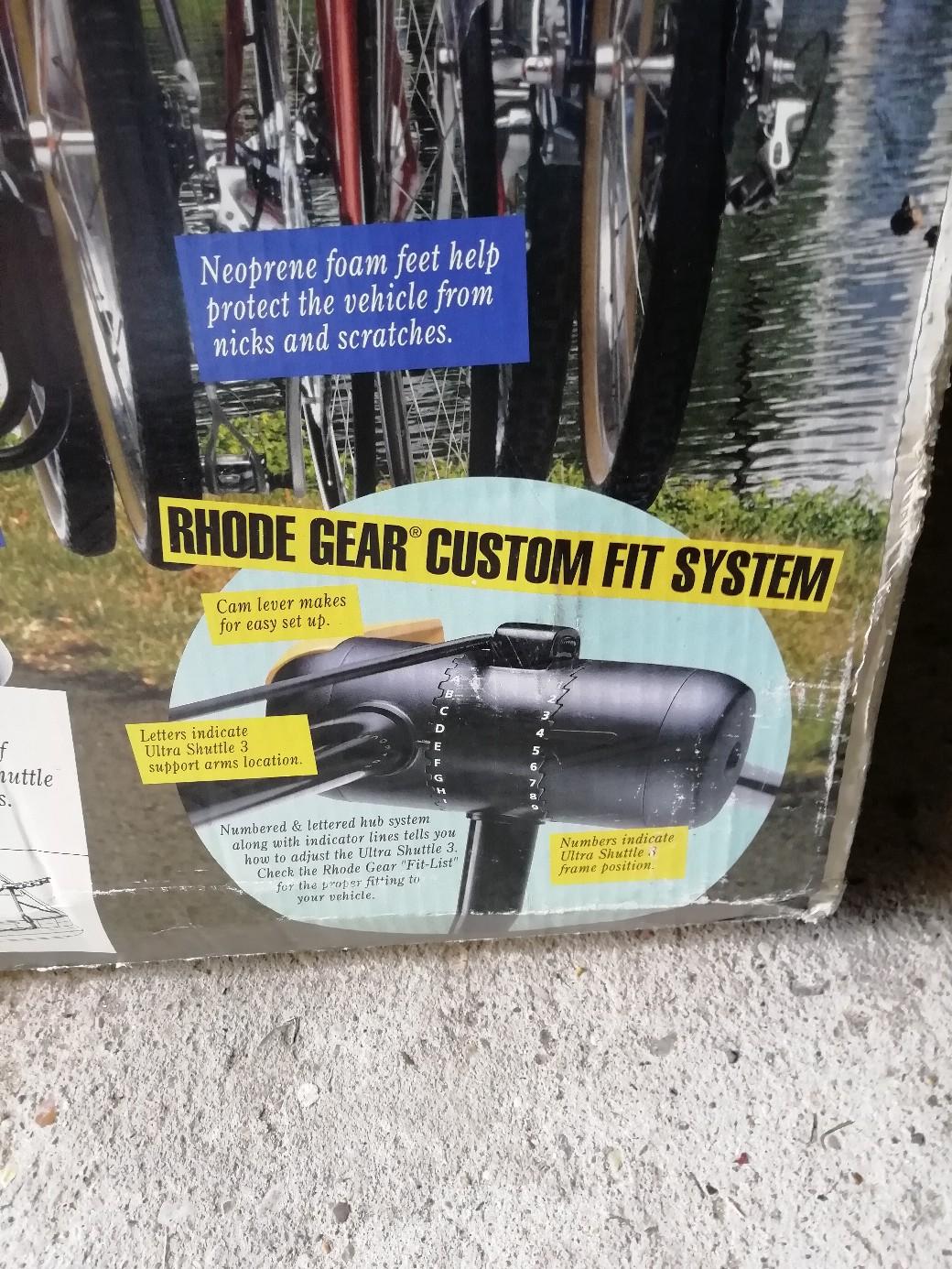 Ultra Shuttle 3 Rhode Gear bike rack in CM7 Braintree for £20.00 for