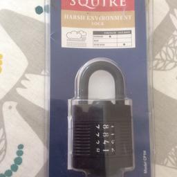 Squires heavy duty lock 
Ripped packaging unused 
R