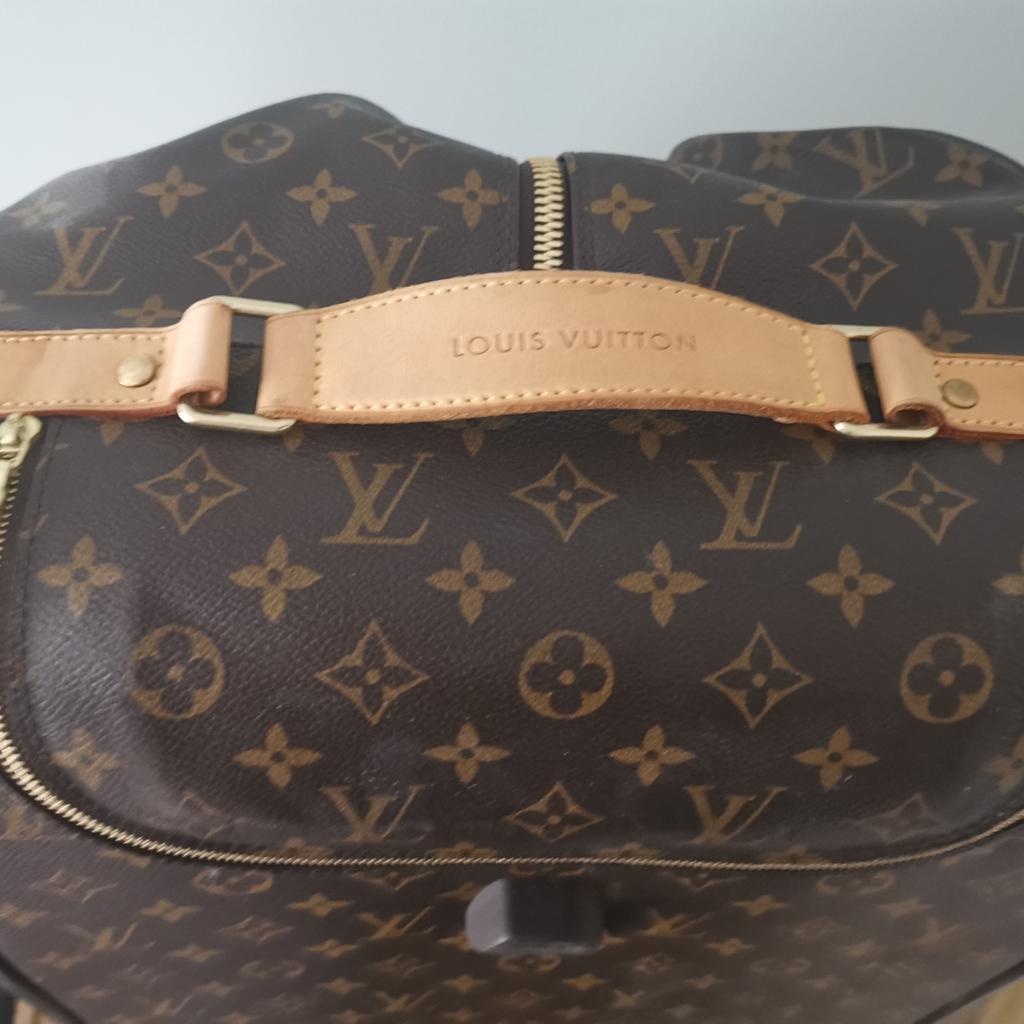 Leder Reisetasche mit Louis Vuitton Muster