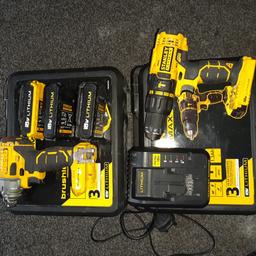 I'm selling a stanley fatmax impact brushless and drive drill and cases and 3 batterys and 1 charger in good condition and in exalent werking order wanting 70 pounds darnal sheffield s9 pickup only