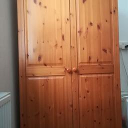 Wooden wardrobe for sale.
W :92cm
H: 175cm
D: 50 cm
Very good condition
Collection Streatham common.