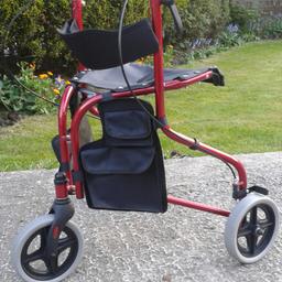 Walker
Three wheel walker in good condition six months old hardly used