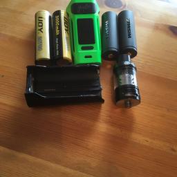 Comes with 20700 batteries worth £20 complete with adapters so you can also use 18650 batteries. Horizon tech arco 2 tank may need new coil £30 may swap