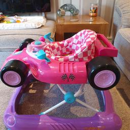Babylo 500 Racecar Walker
PINK
We put our little girl in it and she doesn't like it, just crys so we're selling it. We've not had it long so it's just like new.

Collection only
Brighouse