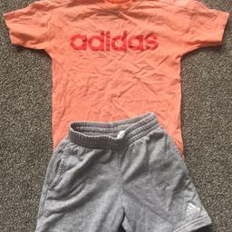 Boys real Adidas short set perfect condition age 7-8. Collection only from B37,  Chelmsley Wood.